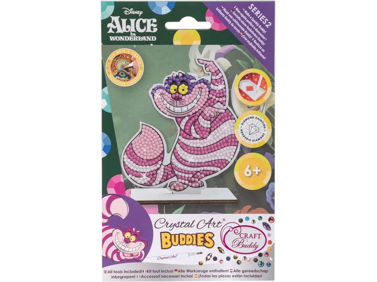 Cheshire gatto, crystal art buddy