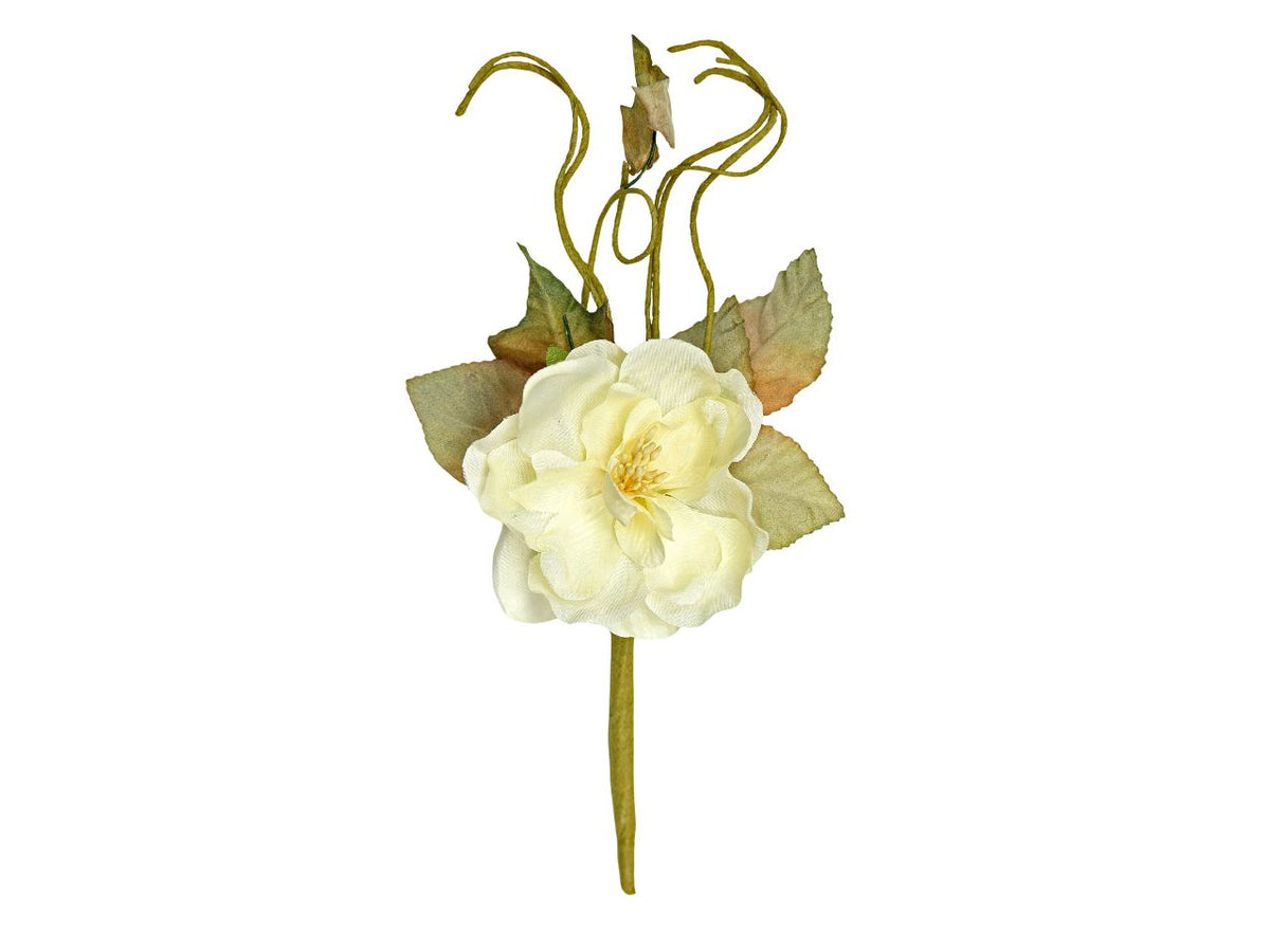 Pick ramo peonia avorio