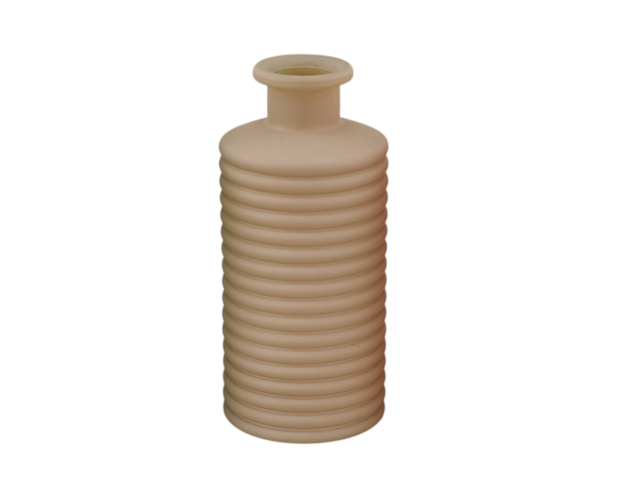 Matt vaso righe 9,5xh.21,3cm tortora