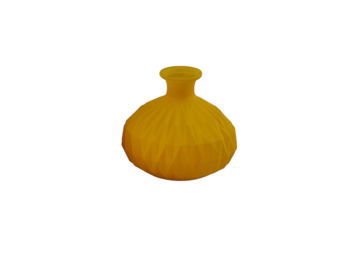 Matt vaso anfora 13,8xh.12,3cm giallo