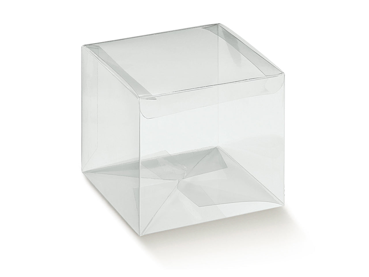 Scatola pet trasparente 12x12xh.8cm