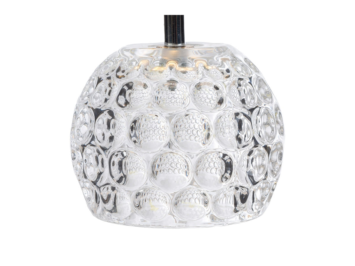 Toile lampada led touch con cappa a fantasia verde 11xh.20cm