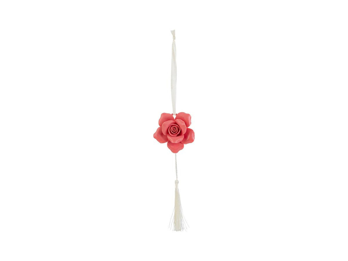 Appendino rosa con calamita 7x7cm corallo