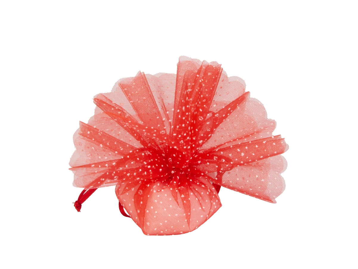Spuma sacchetto pois 2 veli diametro 25cm rosso