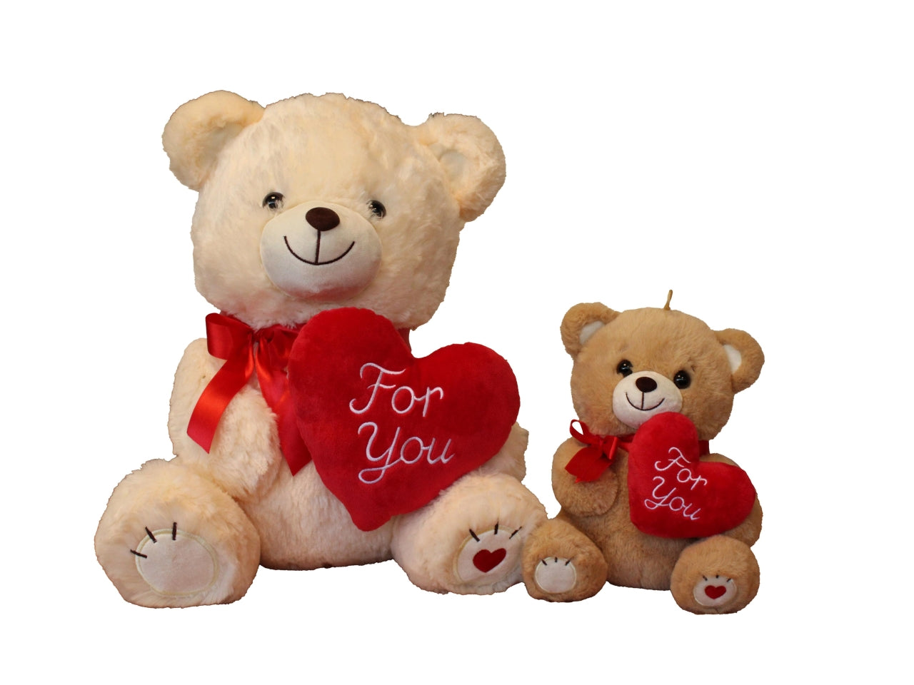 Orsetto peluche con cuore for you 60cm