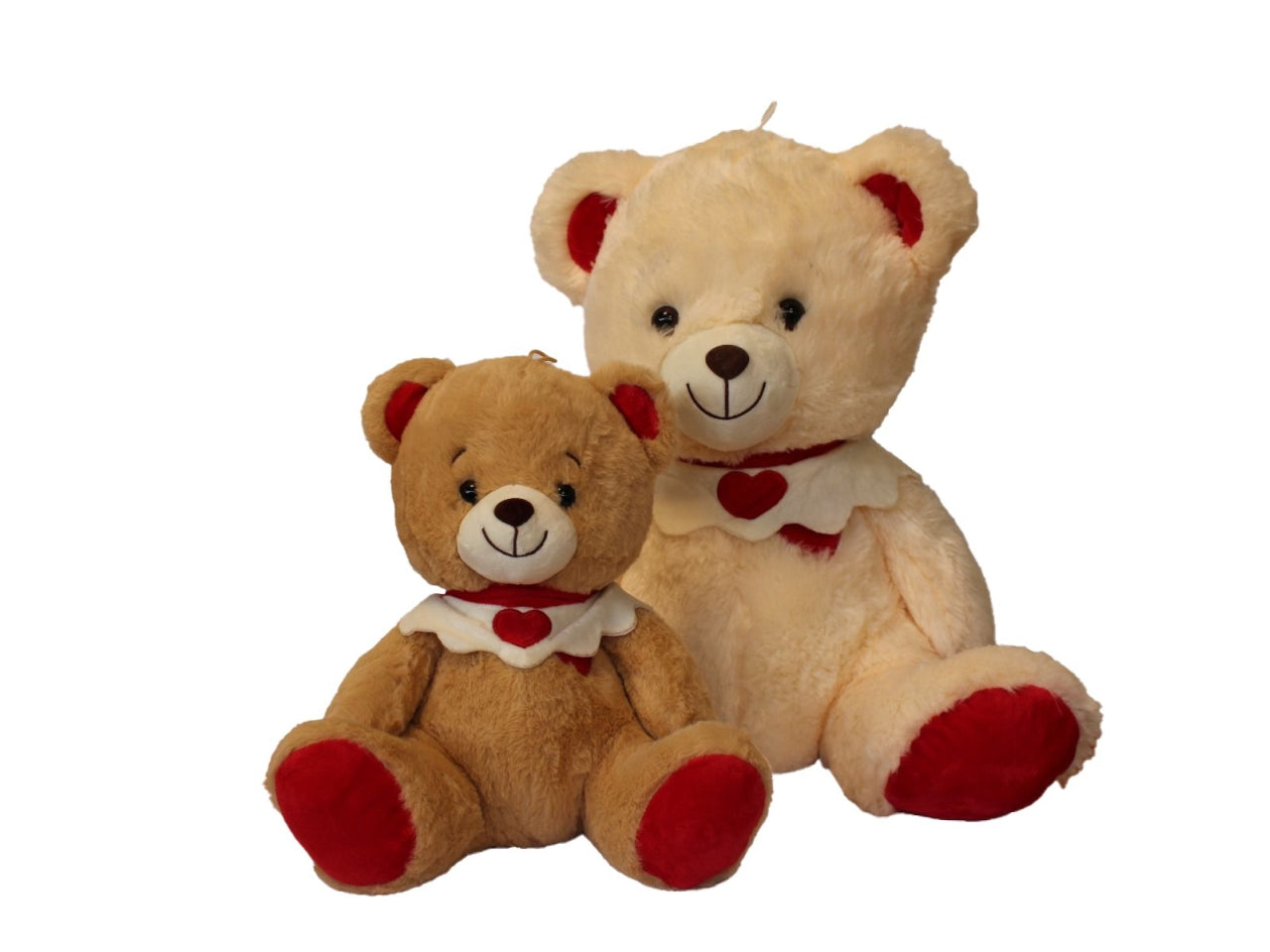 Orso peluche con colletto 45cm