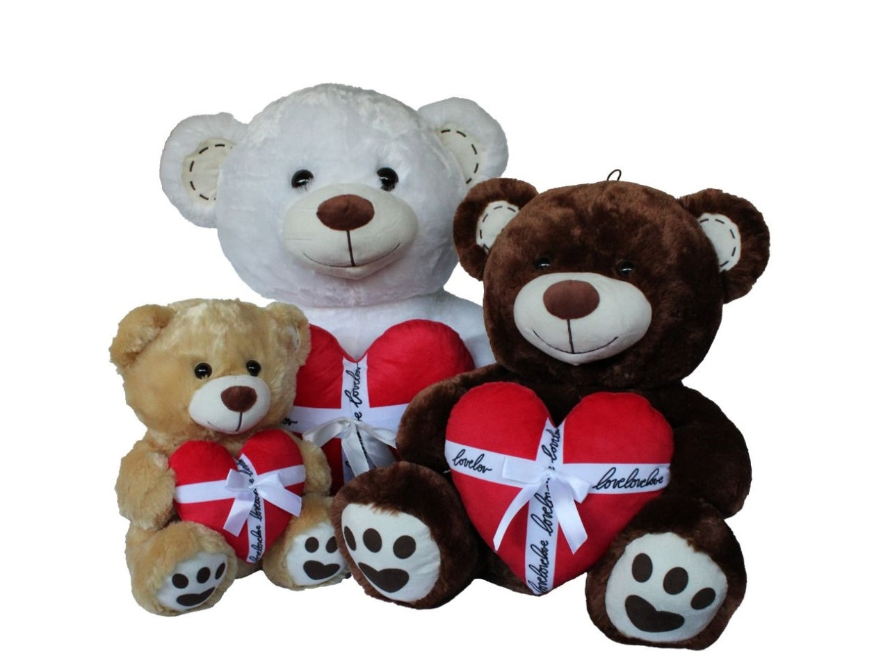 Orsetto peluche con cuore regalo 60cm