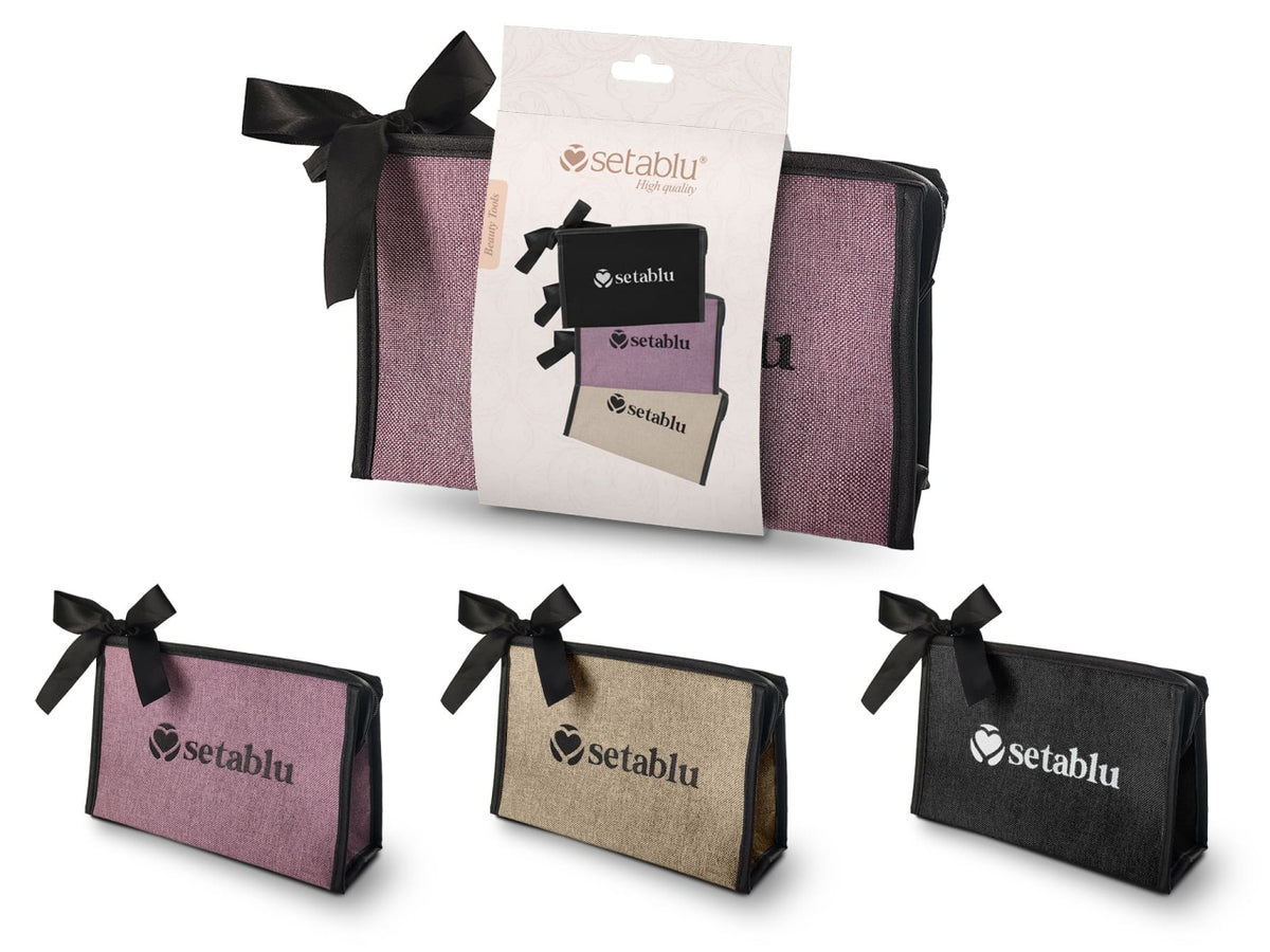 Pochette rettangolare con fiocco 23x14x7cm in colori assortiti