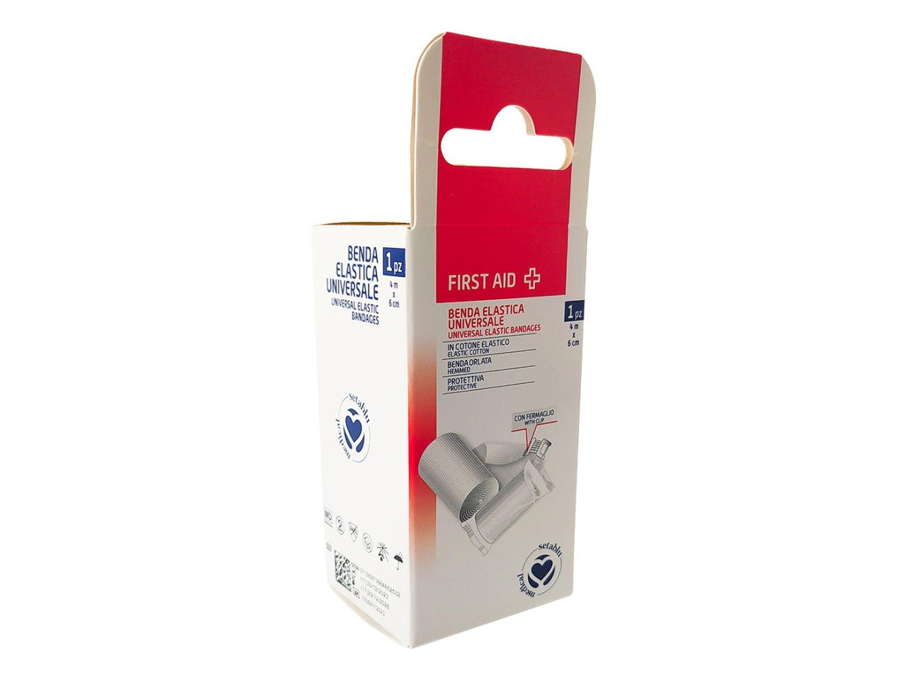 Benda elastica con fissaggio 1 benda 4mt