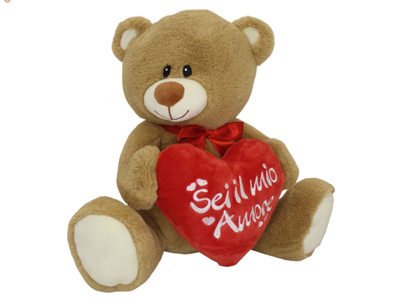 Orso in peluche 35cm con cuore