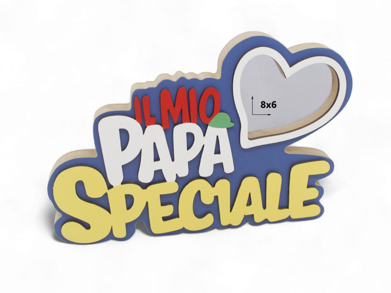 Portafoto in legno 23x15cm il mio papa' speciale