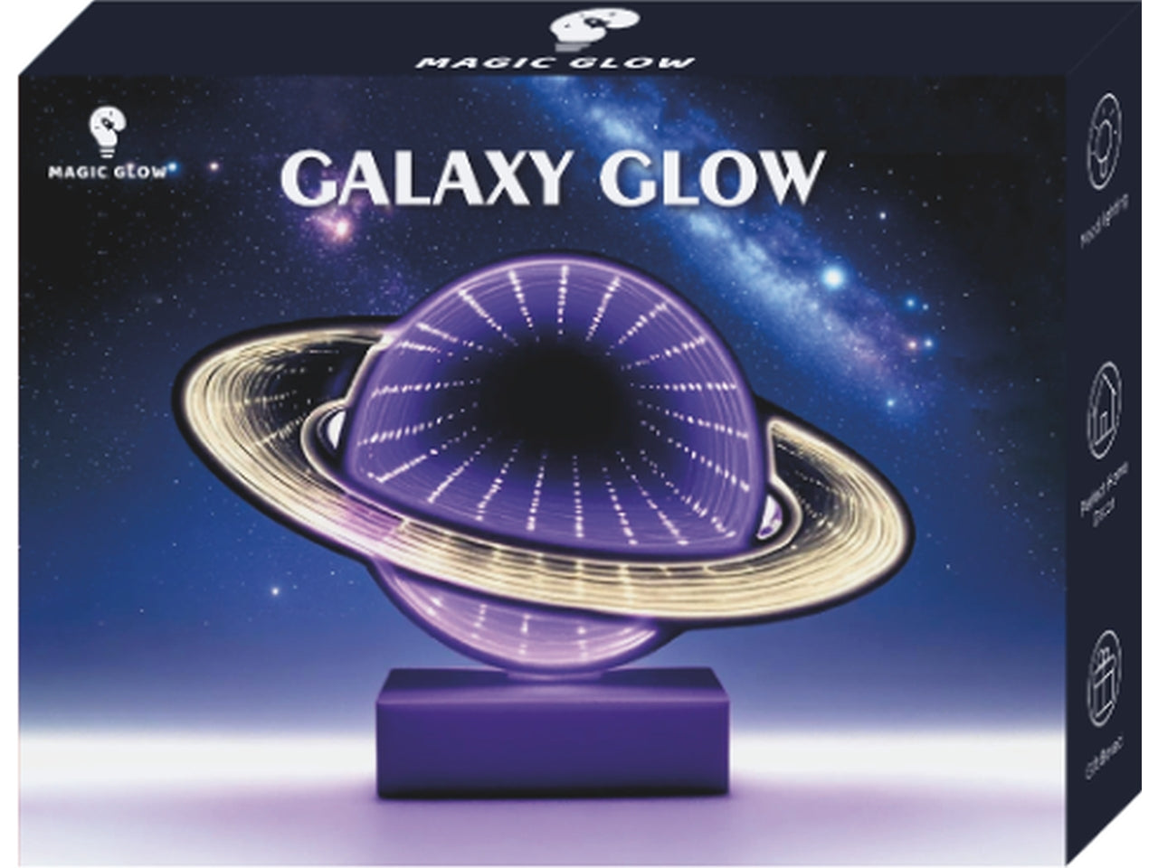 Galaxy glow infinity luce rgb color 15x9,5x10cm a batteria