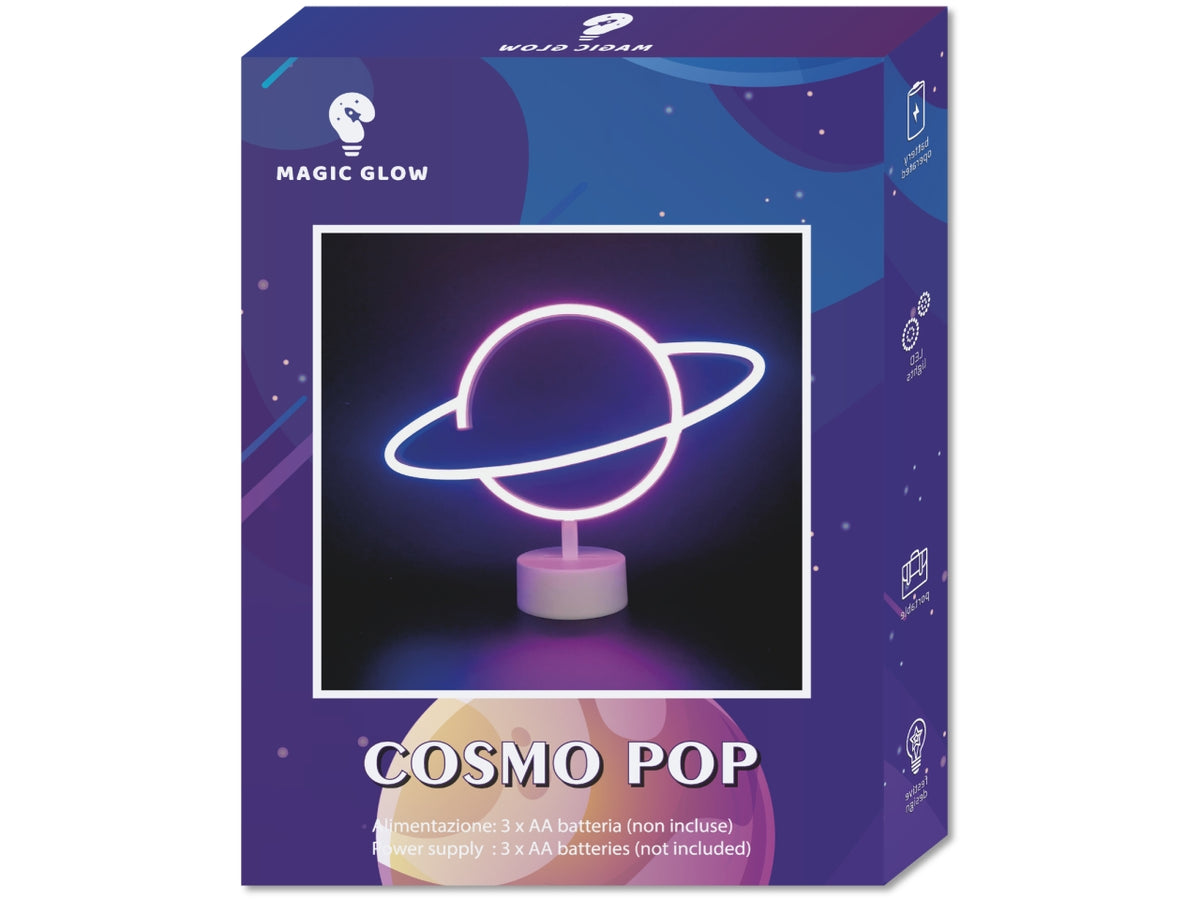 Cosmo pop stand luce led multicolor 13x30x1,5cm con cavo usb