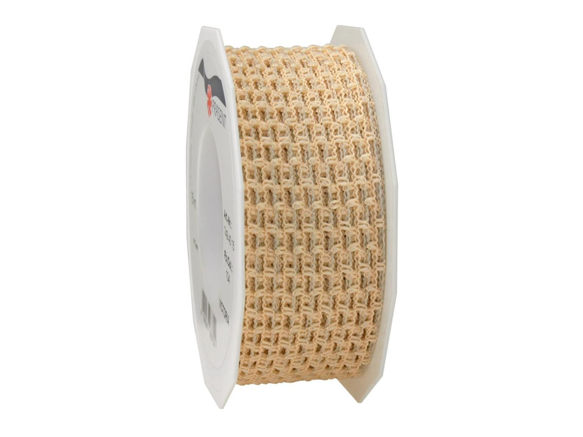 Nastro victoria 40mmx15mt animato crema
