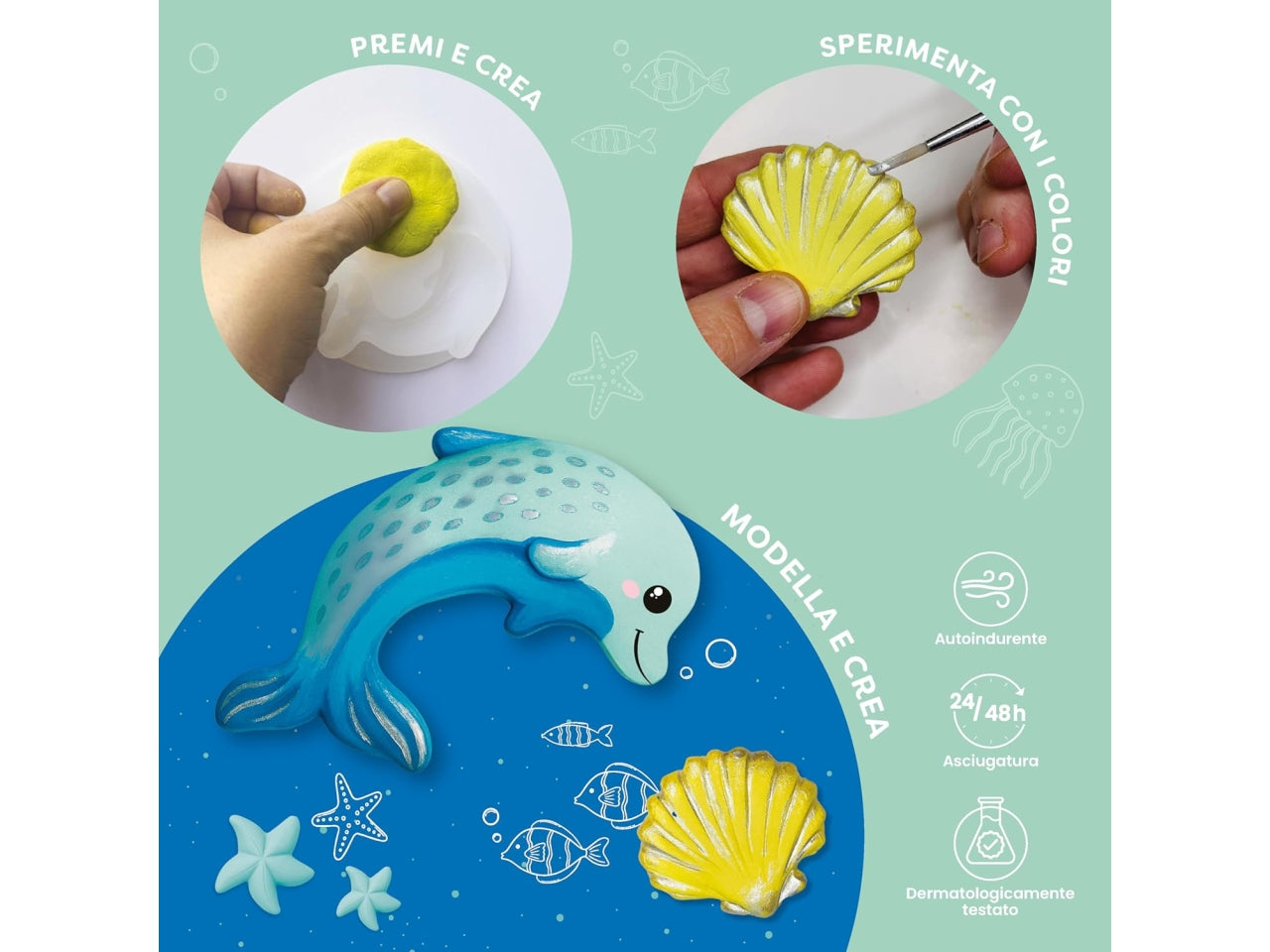 Primo Juniorkit pasta da modellare ocean
