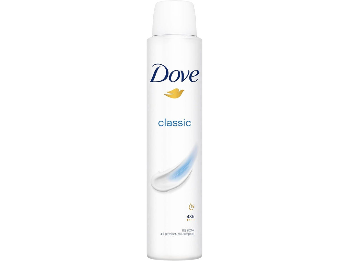 Dove deo spray 200ml classic fresh $