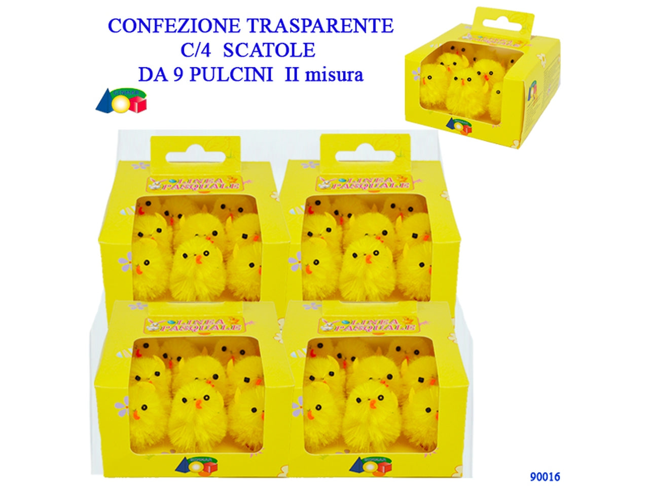 Pulcini II misura, 4 box da 9 pulcini