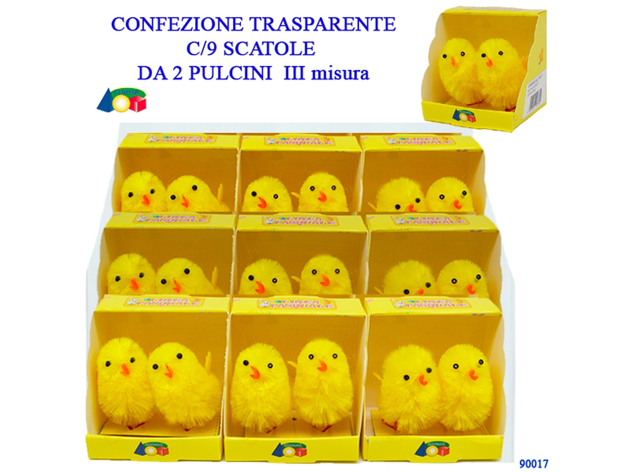 Pulcini III misura, 9 box da 2 pulcini