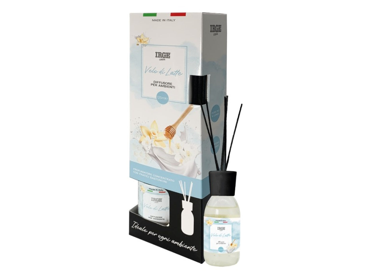 Cdv diffusore Irge ambiente 125 ml latte con bastoncini