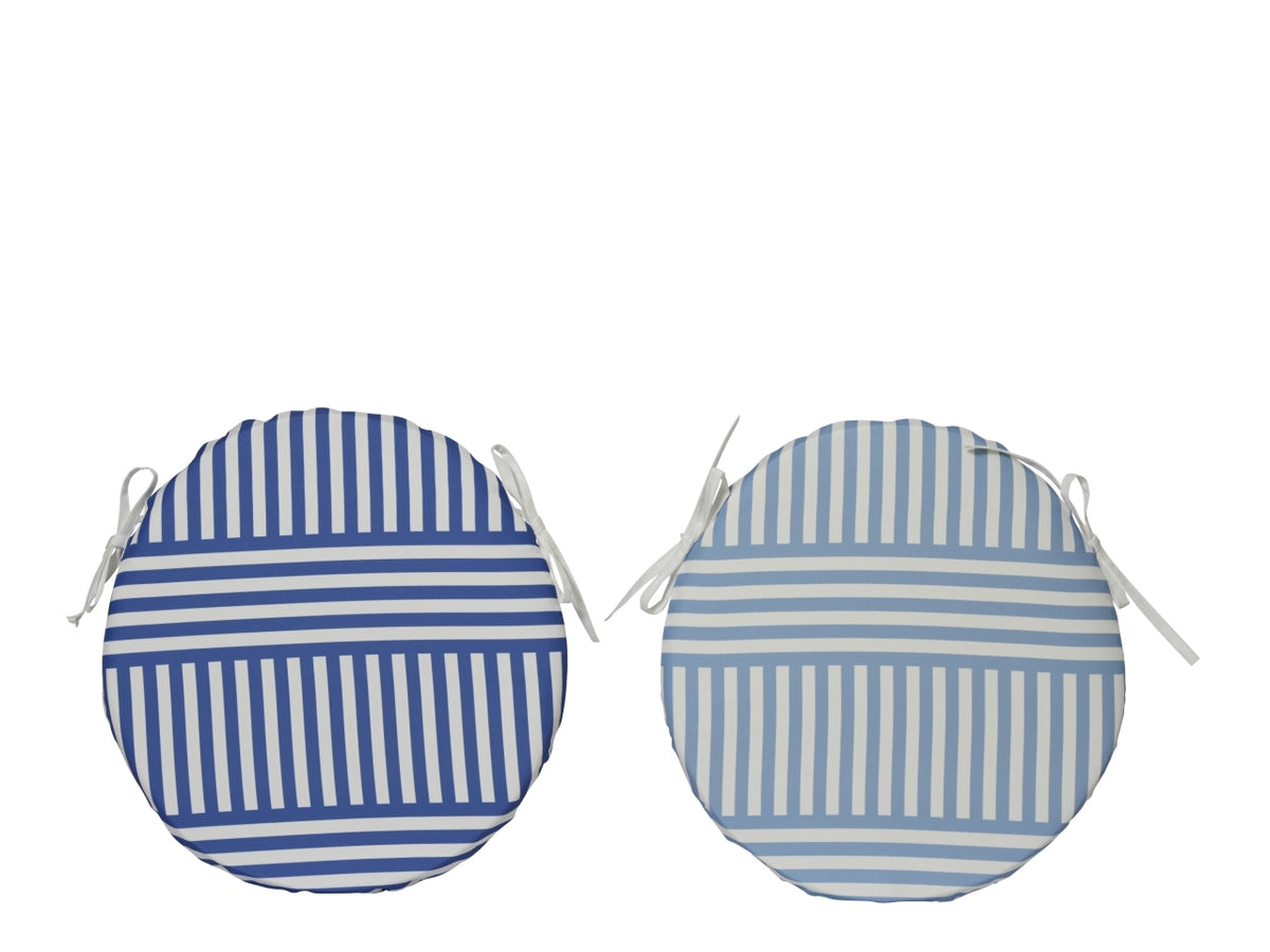 Coprisedia tondo rigato 2 assortiti d.38xh.4cm