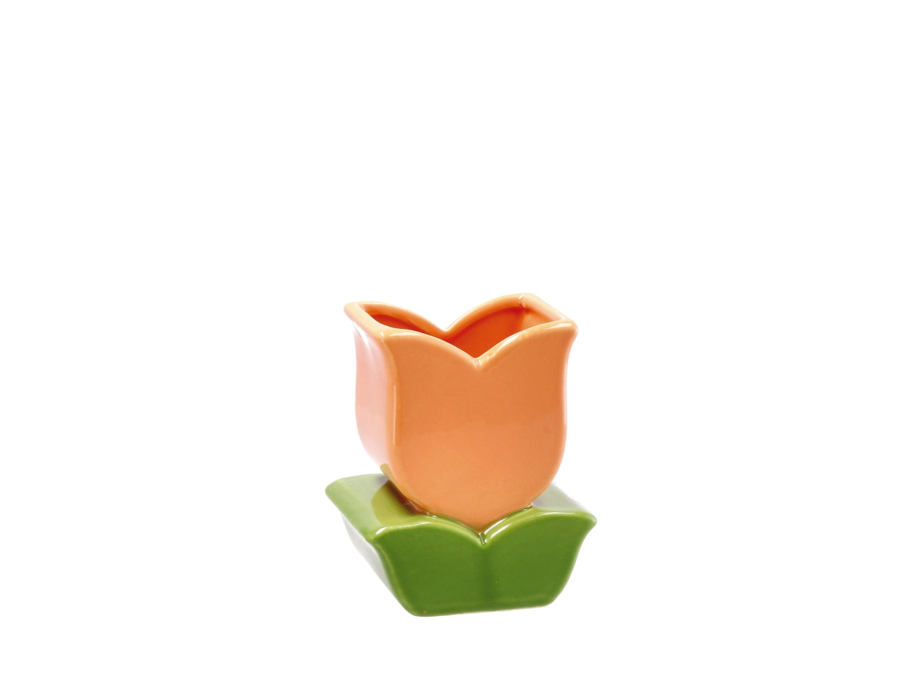 Dolom lale vaso tulipano 11x9xh13cm in 4 colori assortiti