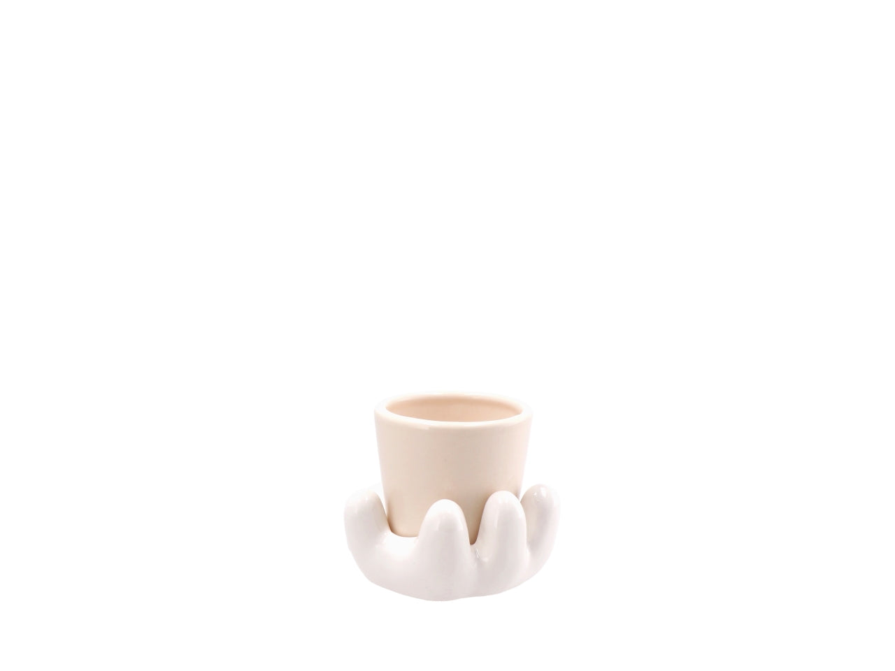 Dolom cartoon vaso su mano 10x9xh8cm, 4 colori assortiti