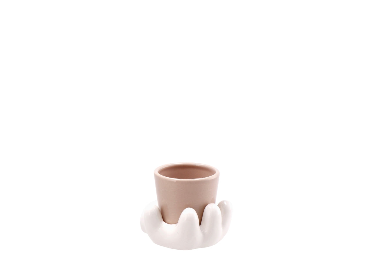 Dolom cartoon vaso su mano 10x9xh8cm, 4 colori assortiti