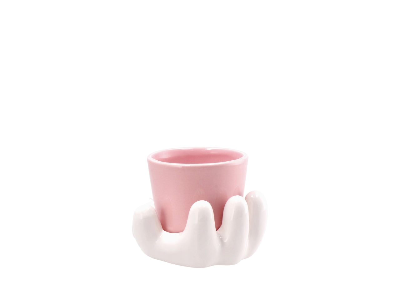 Dolom cartoon vaso su mano 15x13xh11cm, 4 colori assortiti