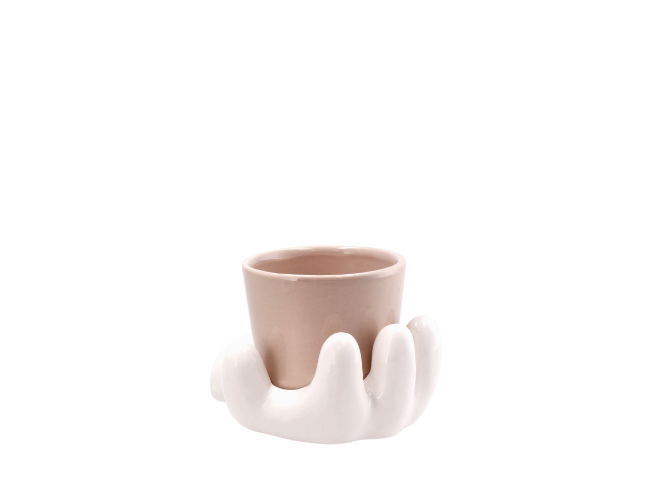 Dolom cartoon vaso su mano 15x13xh11cm, 4 colori assortiti