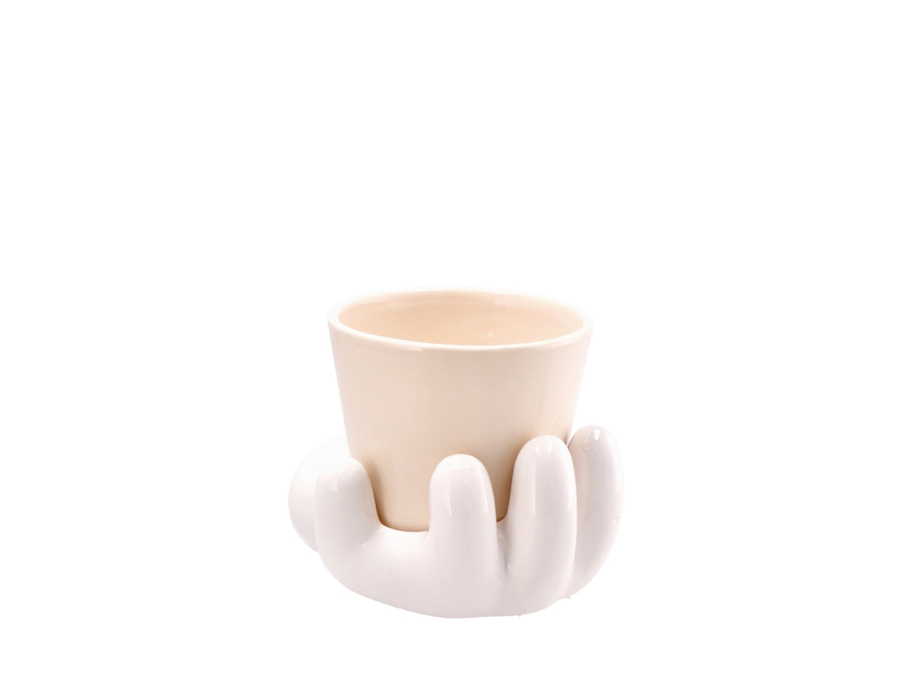 Dolom cartoon vaso su mano 17x13xh13cm, 4 colori assortiti