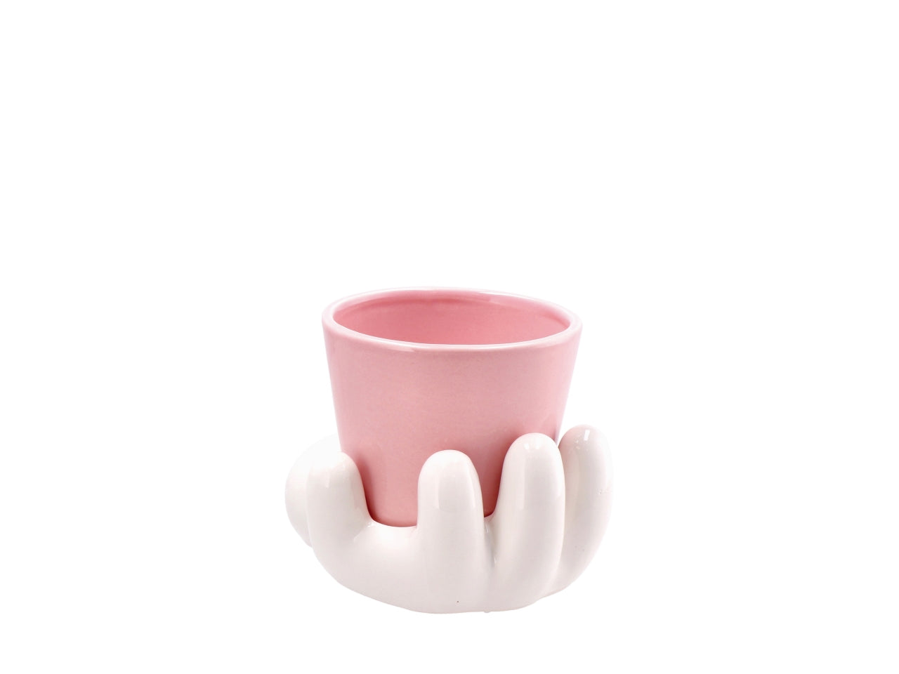 Dolom cartoon vaso su mano 17x13xh13cm, 4 colori assortiti
