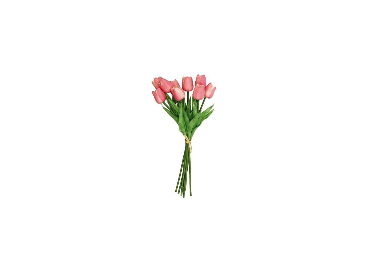 Bouquet tulipani 36cm real touche in colori assortiti