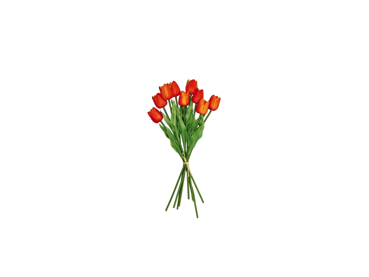 Bouquet tulipani 36cm real touche in colori assortiti