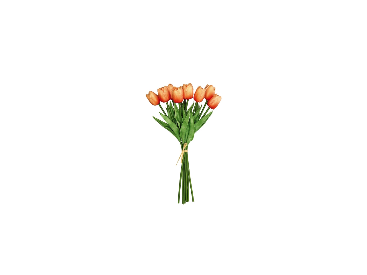 Bouquet tulipani 36cm real touche in colori assortiti