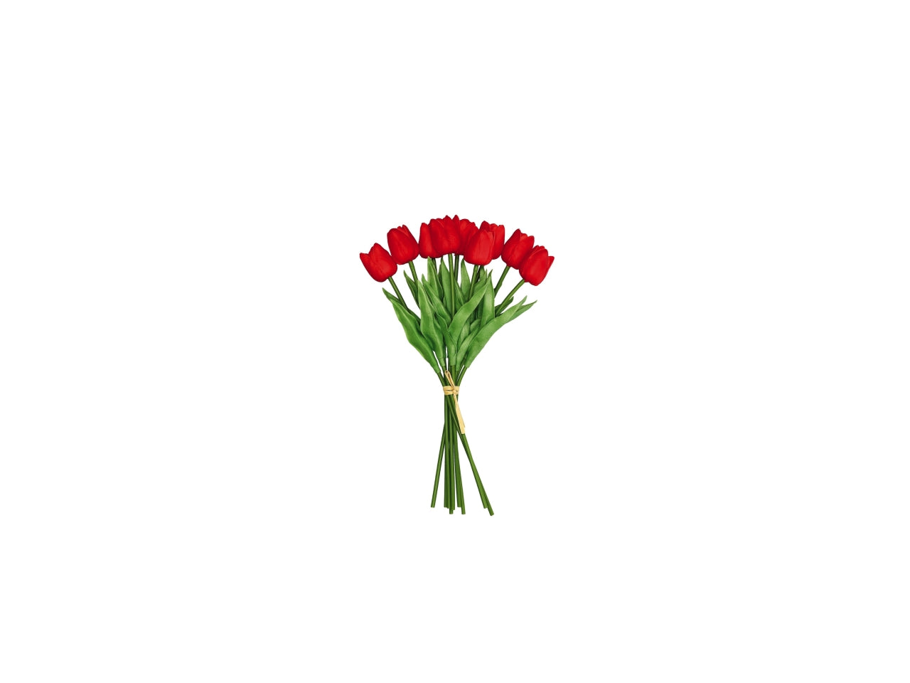 Bouquet tulipani 36cm real touche in colori assortiti
