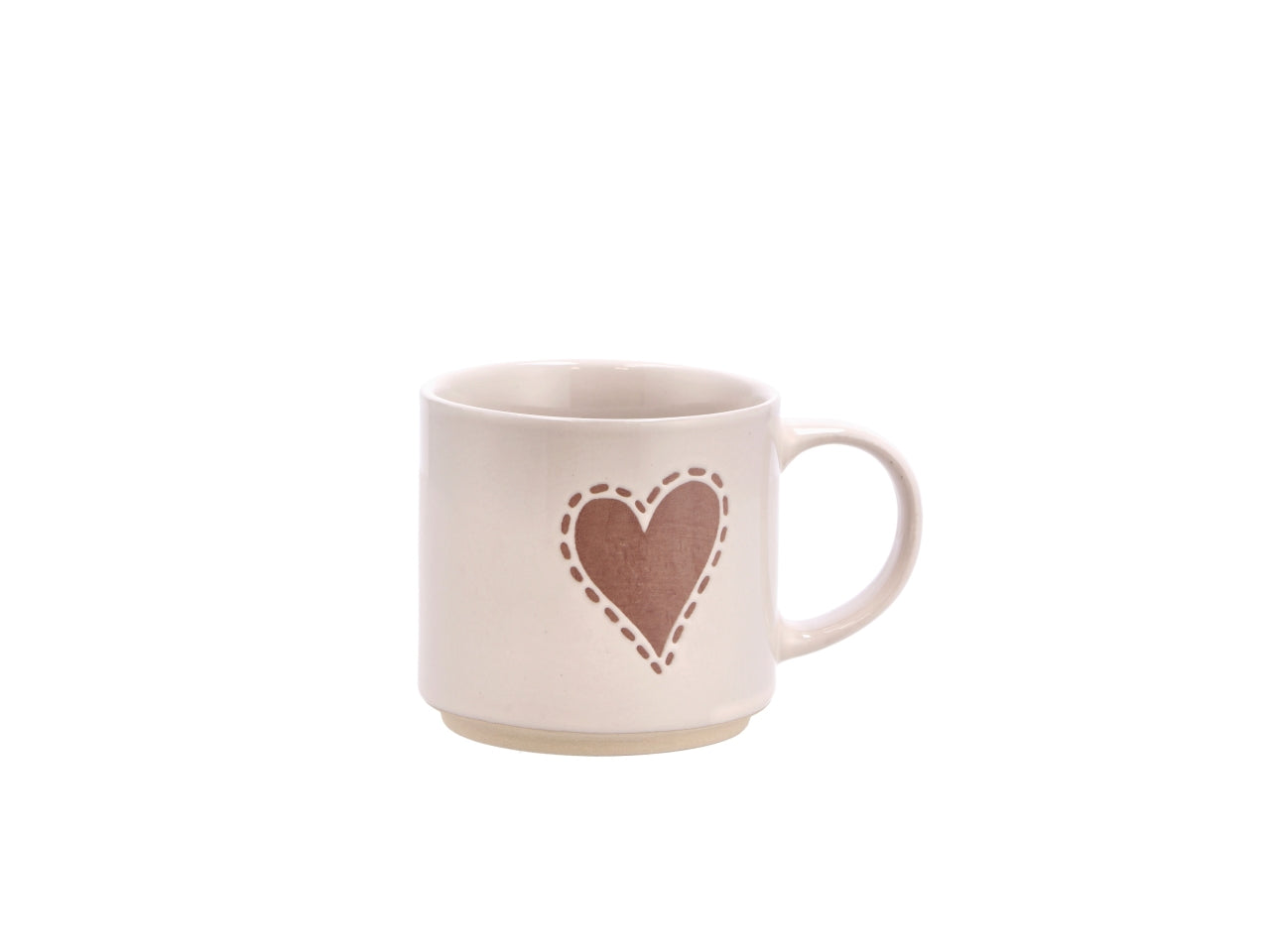 Nara tazza in ceramica con cuore d.10xh9cm, 4 assortimenti