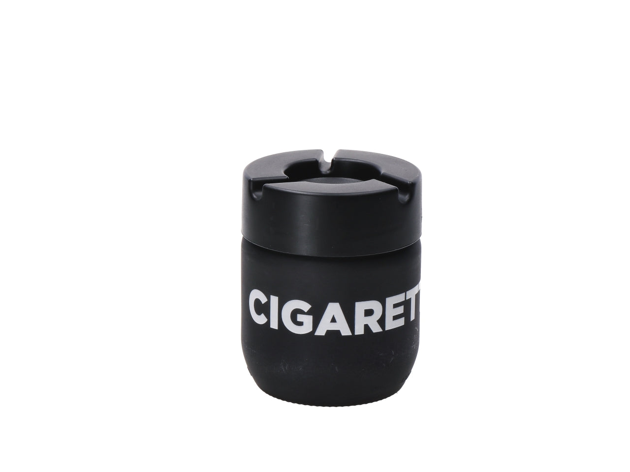 Posacenere in vetro e plastica 9xh.11cm nero