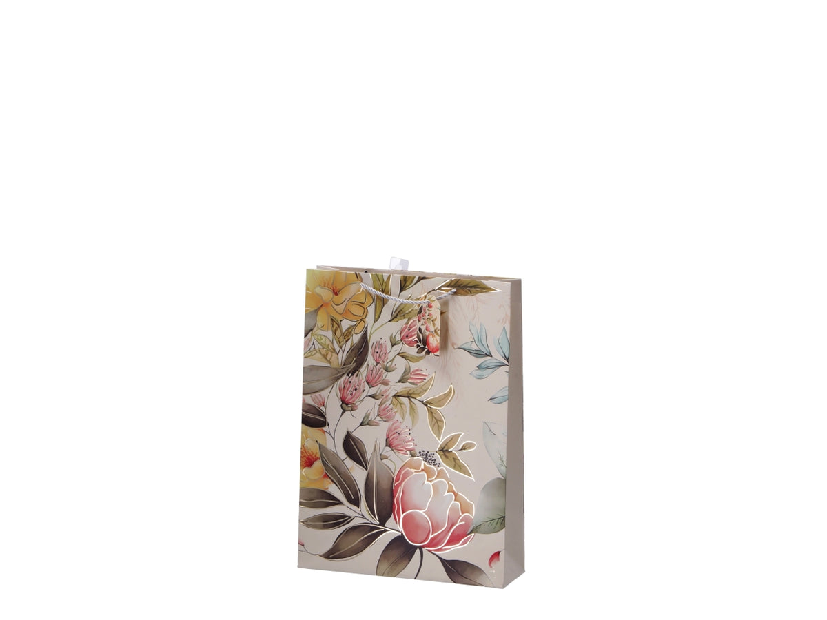 Shopper fiorata 33x10xh46cm, 4 assortimenti