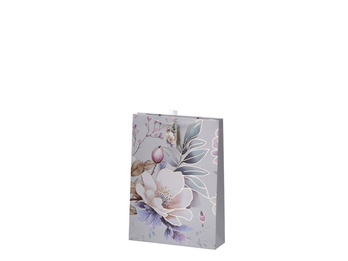 Shopper fiorata 33x10xh46cm, 4 assortimenti