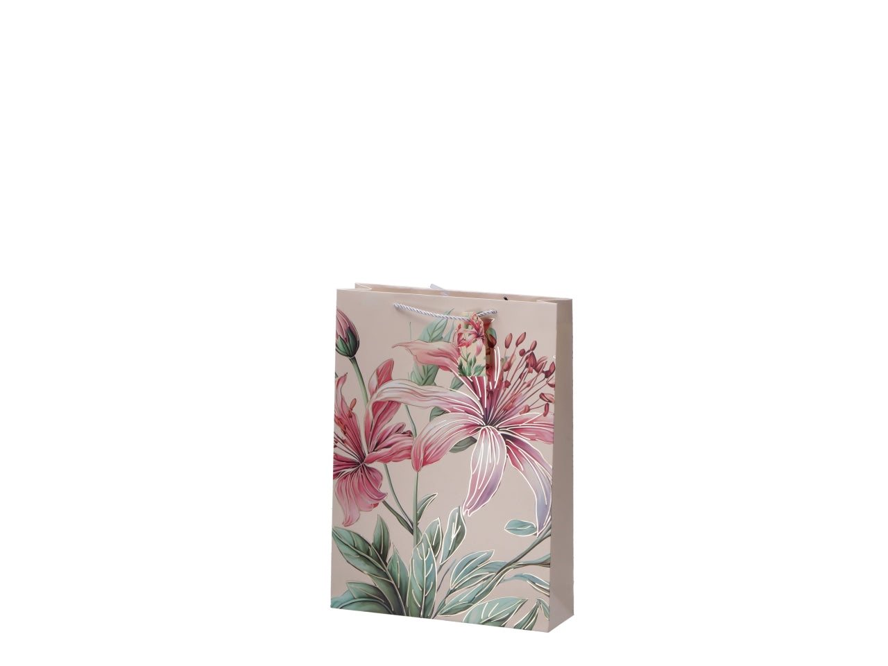 Shopper fiorata 33x10xh46cm, 4 assortimenti