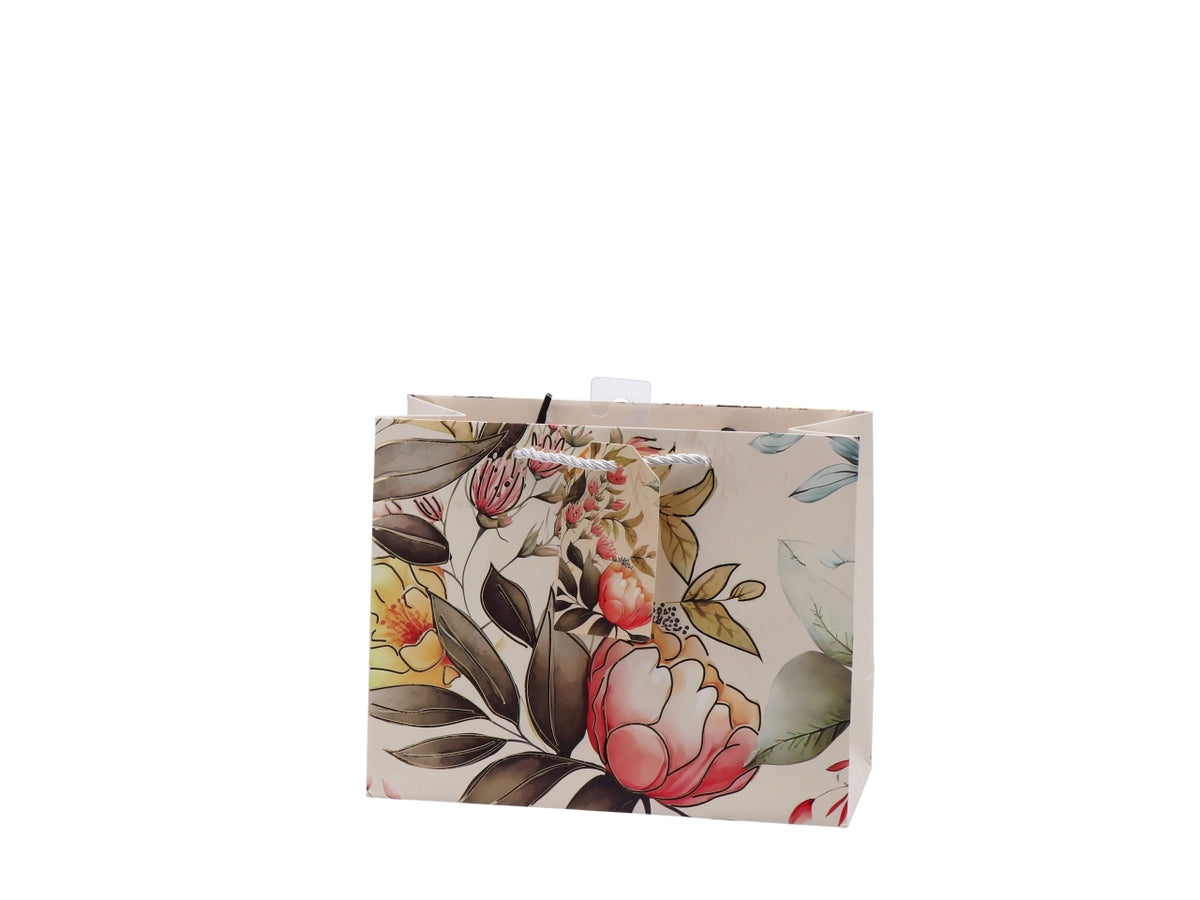 Shopper fiorata 23x10xh18cm, 4 assortimenti