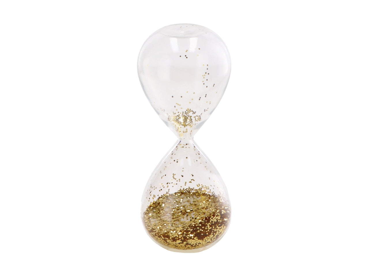 Clessidra in vetro d.6,5xh16cm, 2 assortimenti di colore