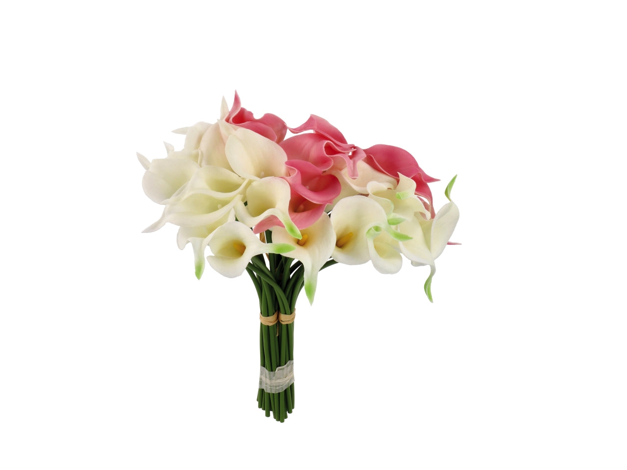 Bouquet di calle 35cm real touch con 10 fiori, 3 varianti di colori