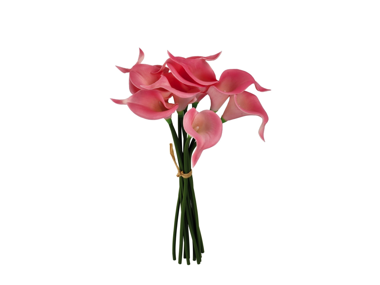 Bouquet di calle 35cm real touch con 10 fiori, 3 varianti di colori