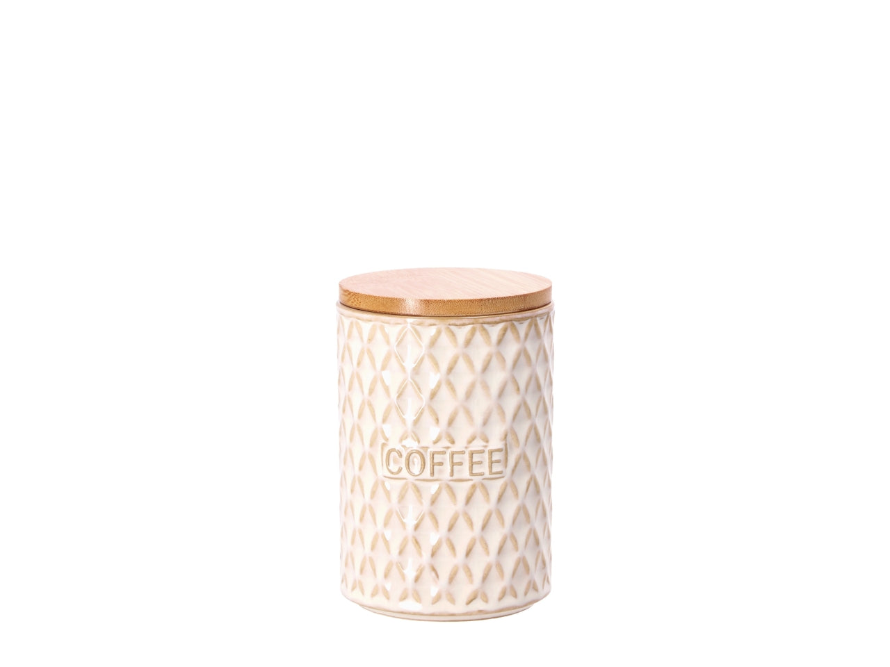 Barattolo in porcellana con coperchio 10xh15cm beige, assortiti