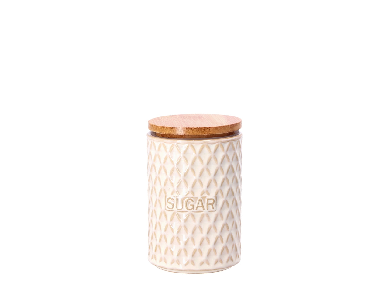Barattolo in porcellana con coperchio 10xh15cm beige, assortiti