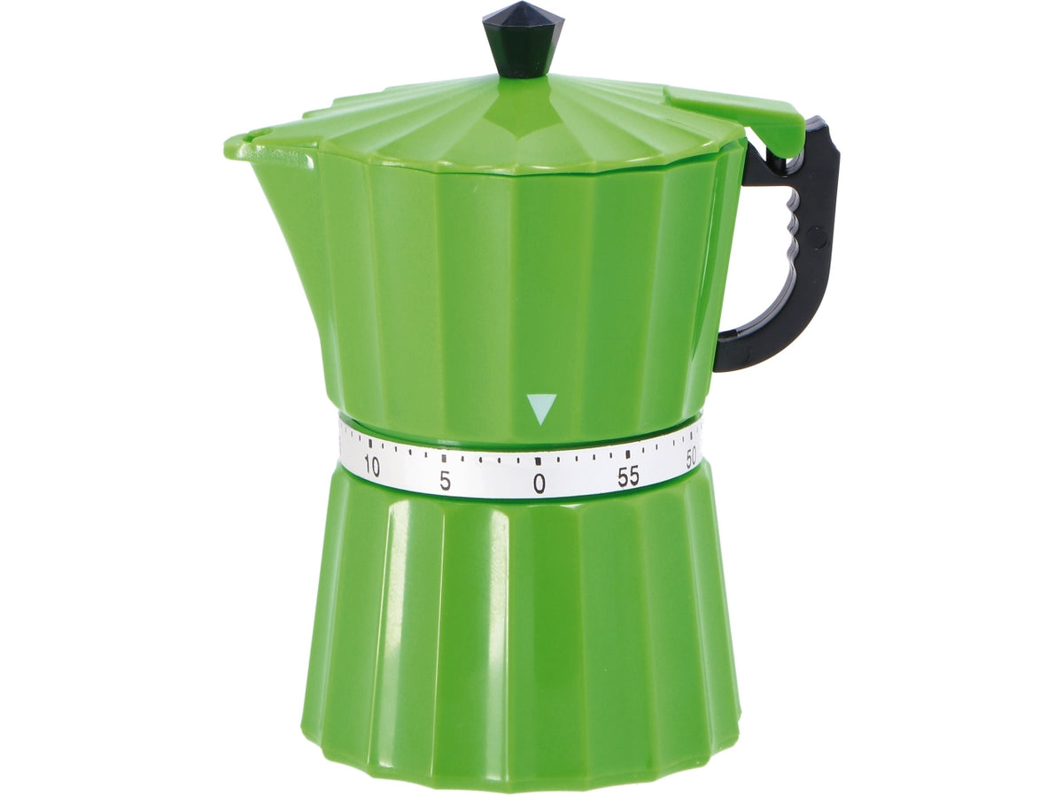Timer da cucina caffettiera 9x6,5xh11cm, 4 colori assortiti