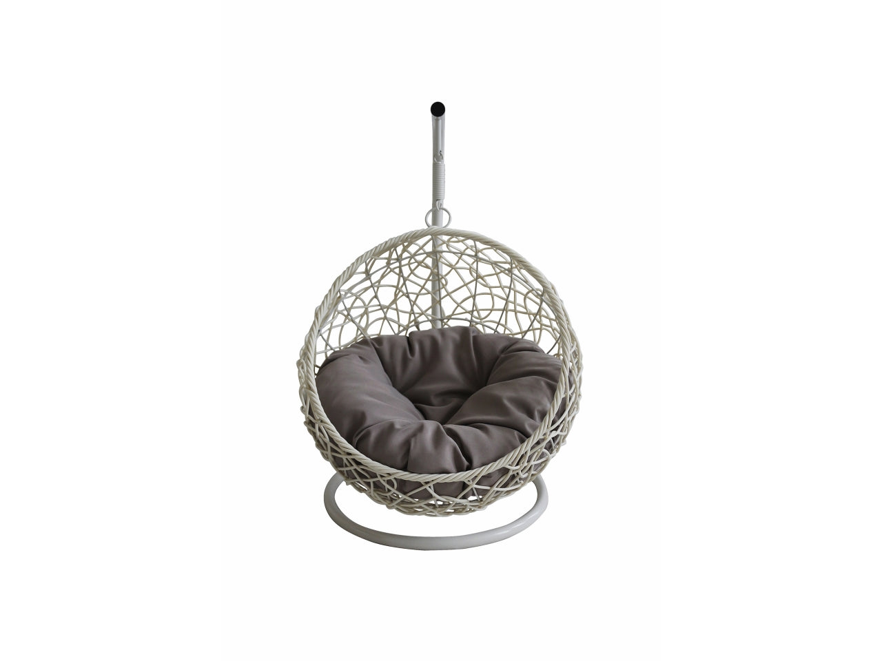 Cuccia sospesa bianca con cuscino d45xh75cm