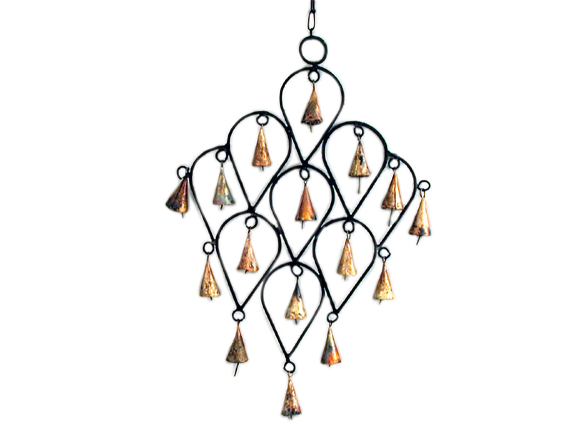 Linea metallo Gocce con 16 campanelle