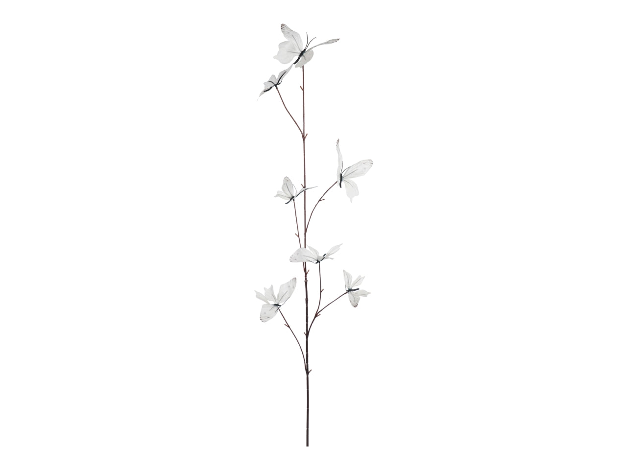 Tralcio 105cm con 7 farfalle bianco